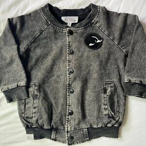 Band of Boys Faded Denim Fleece Toddler Jacket, Size 2T